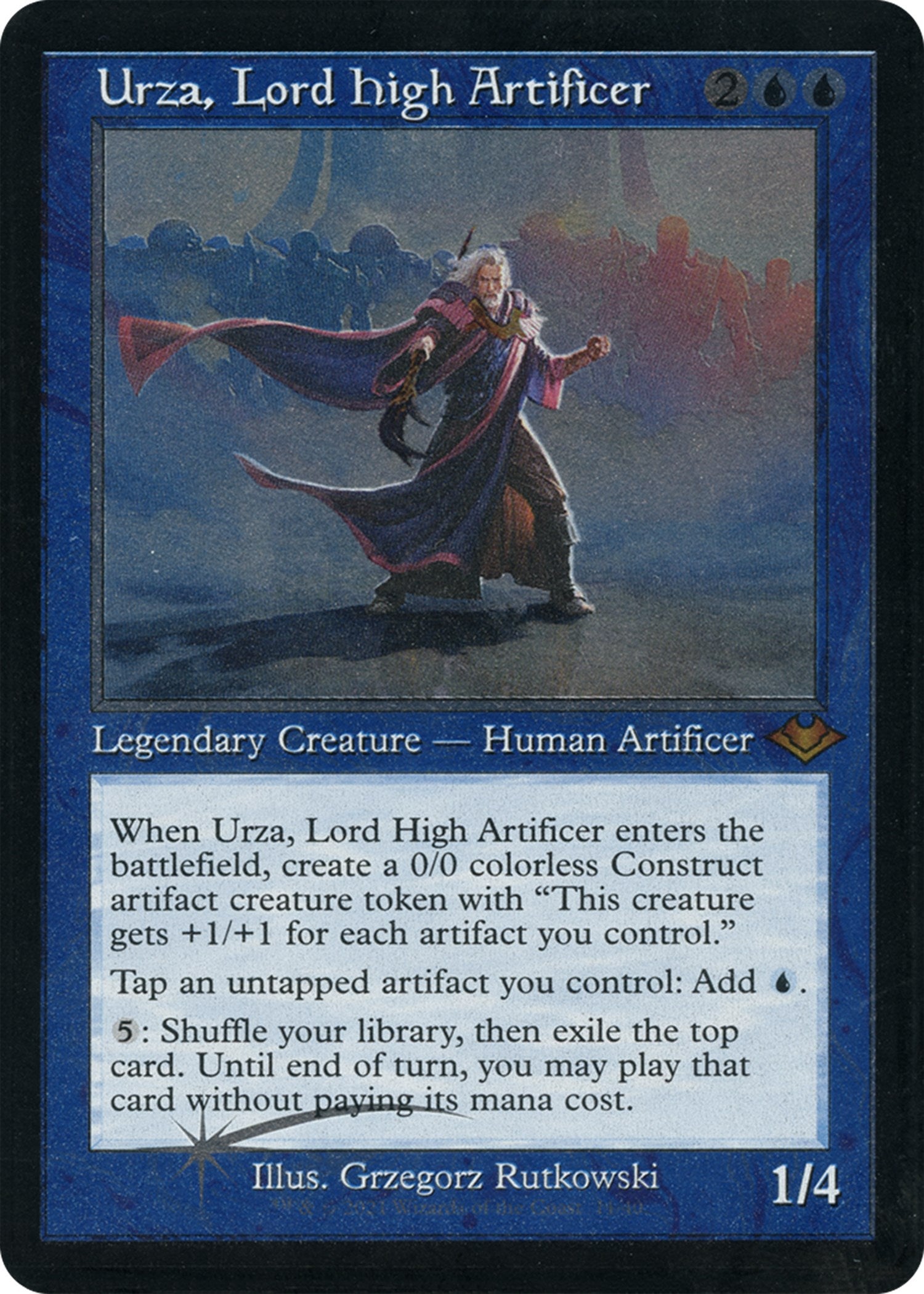 Urza, Lord High Artificer (Retro Foil Etched) [Modern Horizons] | Webway Games