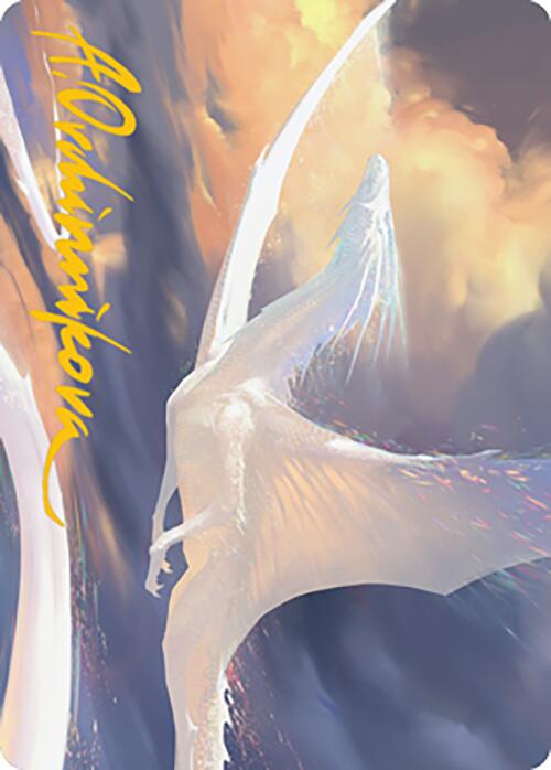 Timeless Dragon Art Card (Gold-Stamped Signature) [Modern Horizons 2 Art Series] | Webway Games