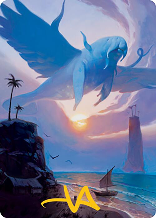 Aeromoeba Art Card (Gold-Stamped Signature) [Modern Horizons 2 Art Series] | Webway Games