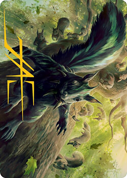 Chatterfang, Squirrel General Art Card (68) (Gold-Stamped Signature) [Modern Horizons 2 Art Series] | Webway Games