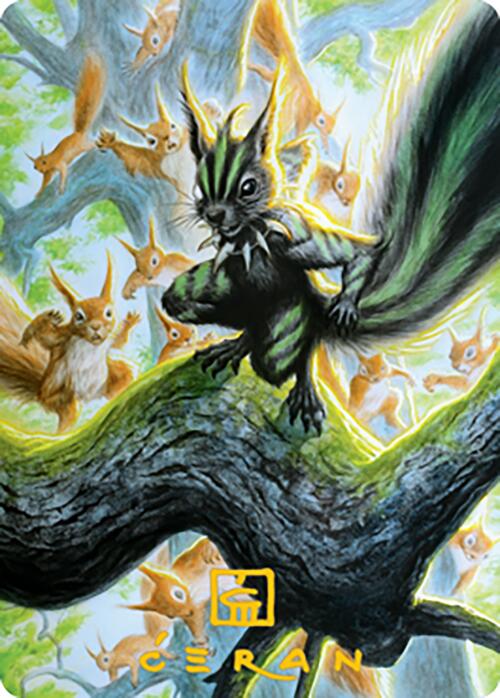Chatterfang, Squirrel General Art Card (67) (Gold-Stamped Signature) [Modern Horizons 2 Art Series] | Webway Games