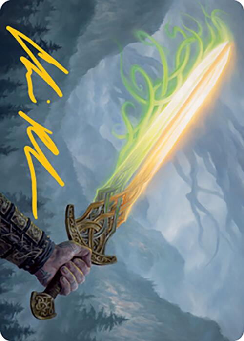 Sword of Hearth and Home Art Card (Gold-Stamped Signature) [Modern Horizons 2 Art Series] | Webway Games
