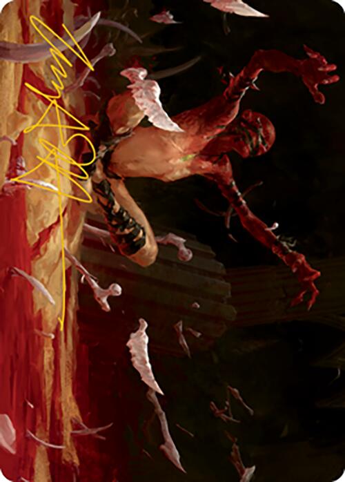 Bone Shards Art Card (Gold-Stamped Signature) [Modern Horizons 2 Art Series] | Webway Games