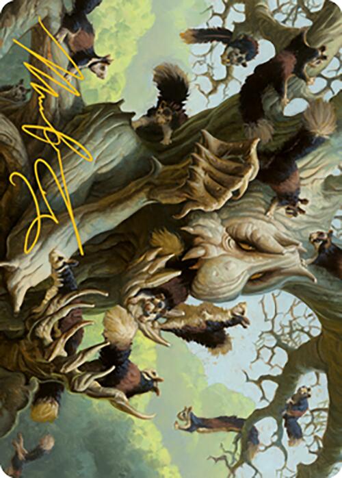 Scurry Oak Art Card (Gold-Stamped Signature) [Modern Horizons 2 Art Series] | Webway Games