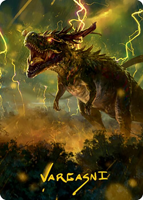 Thrasta, Tempest's Roar Art Card (42) (Gold-Stamped Signature) [Modern Horizons 2 Art Series] | Webway Games