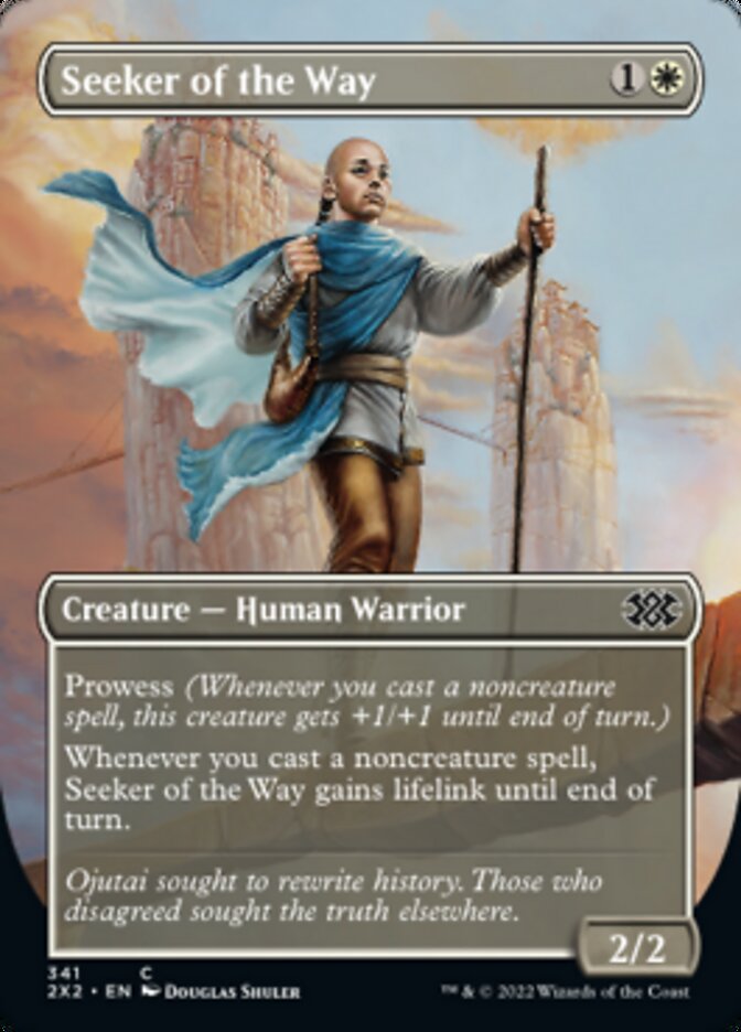 Seeker of the Way (Borderless Alternate Art) [Double Masters 2022] | Webway Games