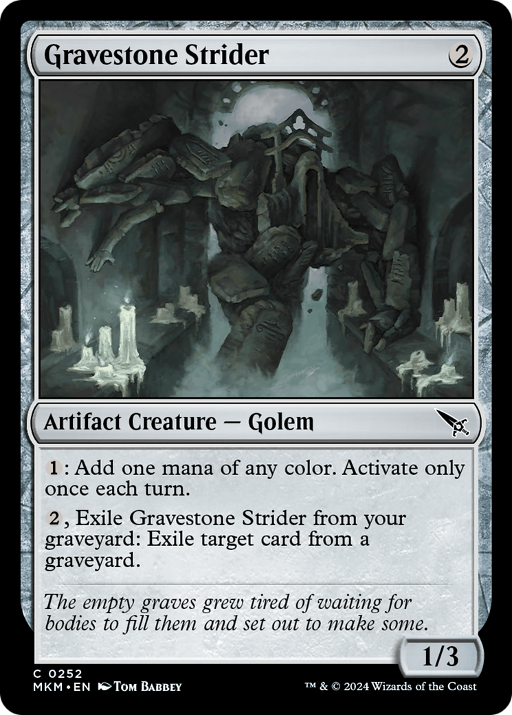 Gravestone Strider [Murders at Karlov Manor] | Webway Games