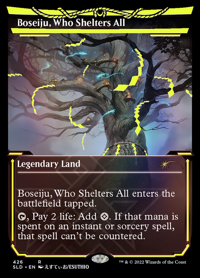 Boseiju, Who Shelters All (Neon Ink Yellow) [Secret Lair Drop Series] | Webway Games
