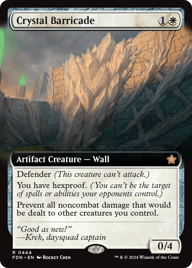 Crystal Barricade (Extended Art) [Foundations] | Webway Games