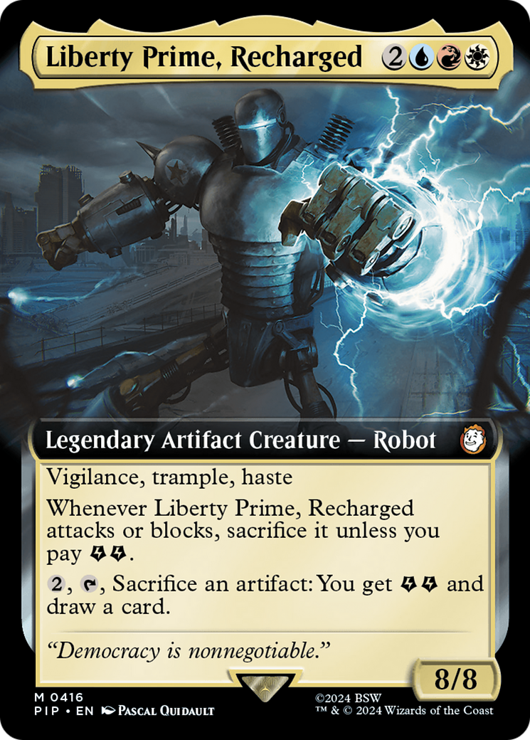 Liberty Prime, Recharged (Extended Art) [Fallout] | Webway Games
