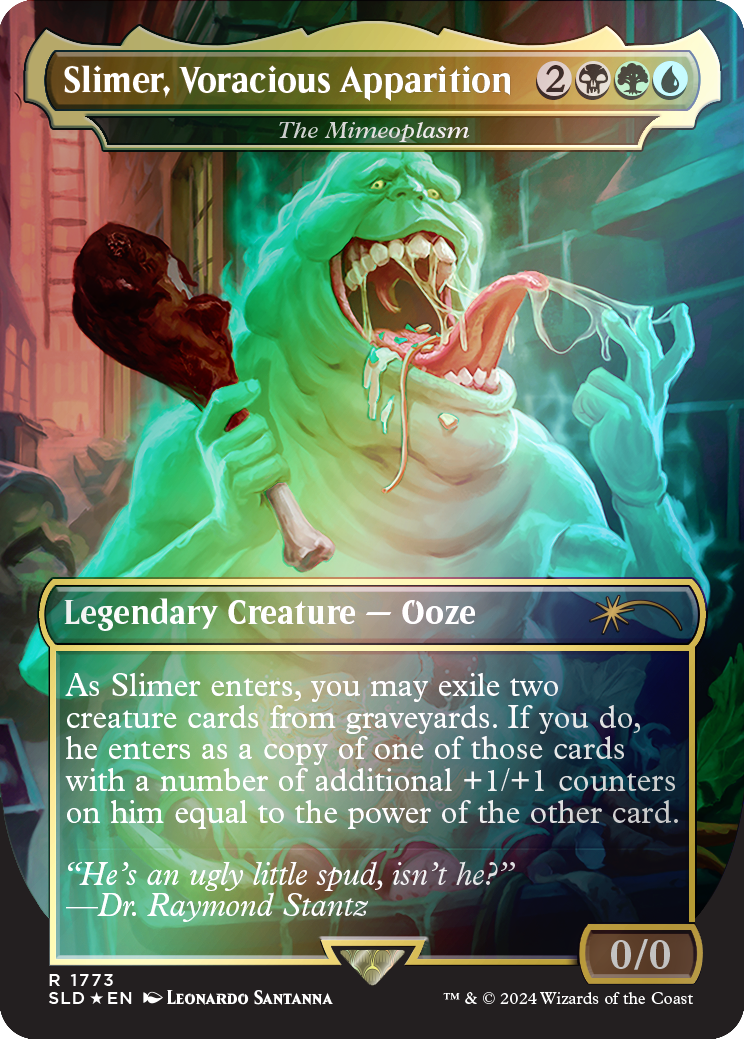 Slimer, Voracious Apparition - The Mimeoplasm (Rainbow Foil) [Secret Lair Drop Series] | Webway Games