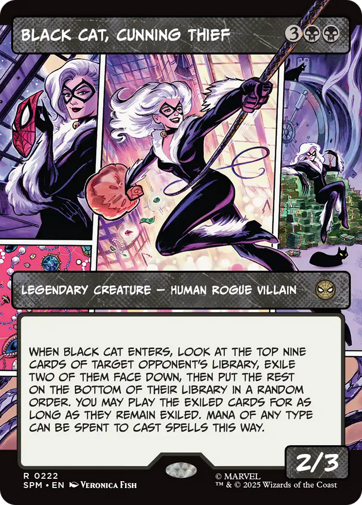 Black Cat, Cunning Thief (Borderless) [Marvel's Spider-Man] | Webway Games