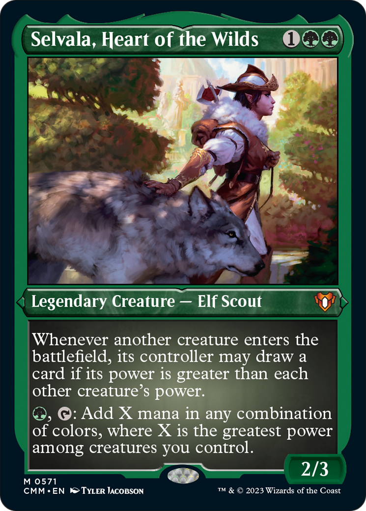 Selvala, Heart of the Wilds (Foil Etched) [Commander Masters] | Webway Games