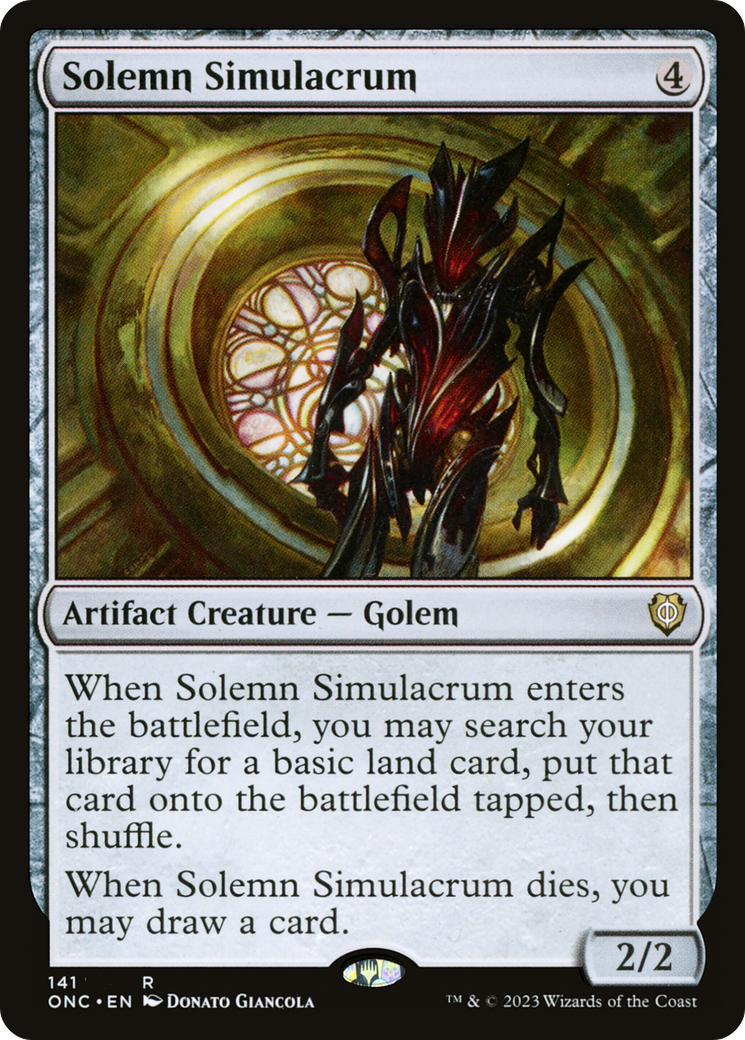 Solemn Simulacrum [Phyrexia: All Will Be One Commander] | Webway Games