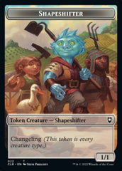 Shapeshifter (022) // Clue Double-Sided Token [Commander Legends: Battle for Baldur's Gate Tokens] | Webway Games