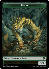 Hamster // Beast (024) Double-Sided Token [Bloomburrow Commander Tokens] | Webway Games