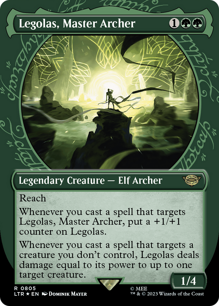 Legolas, Master Archer (Showcase) (Surge Foil) [The Lord of the Rings: Tales of Middle-Earth] | Webway Games
