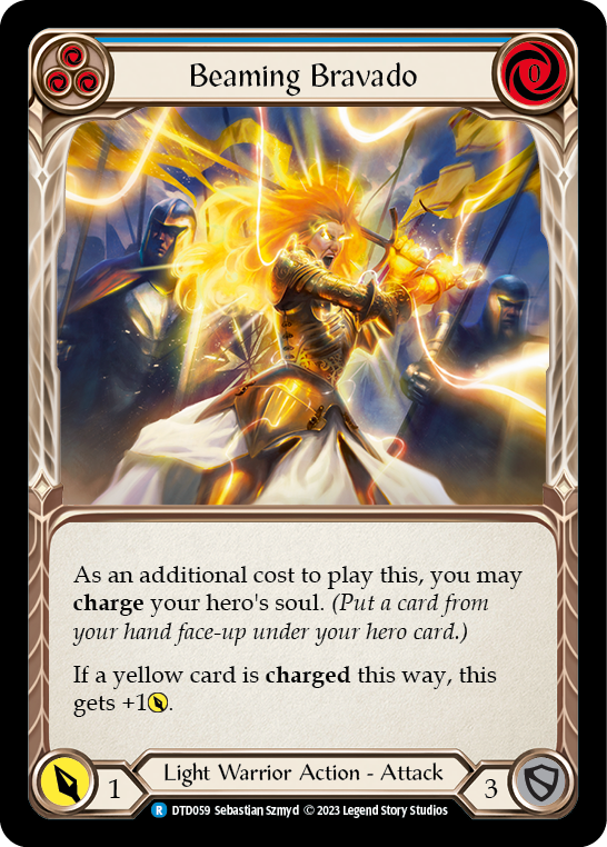 Beaming Bravado (Blue) [DTD059] (Dusk Till Dawn)  Rainbow Foil | Webway Games