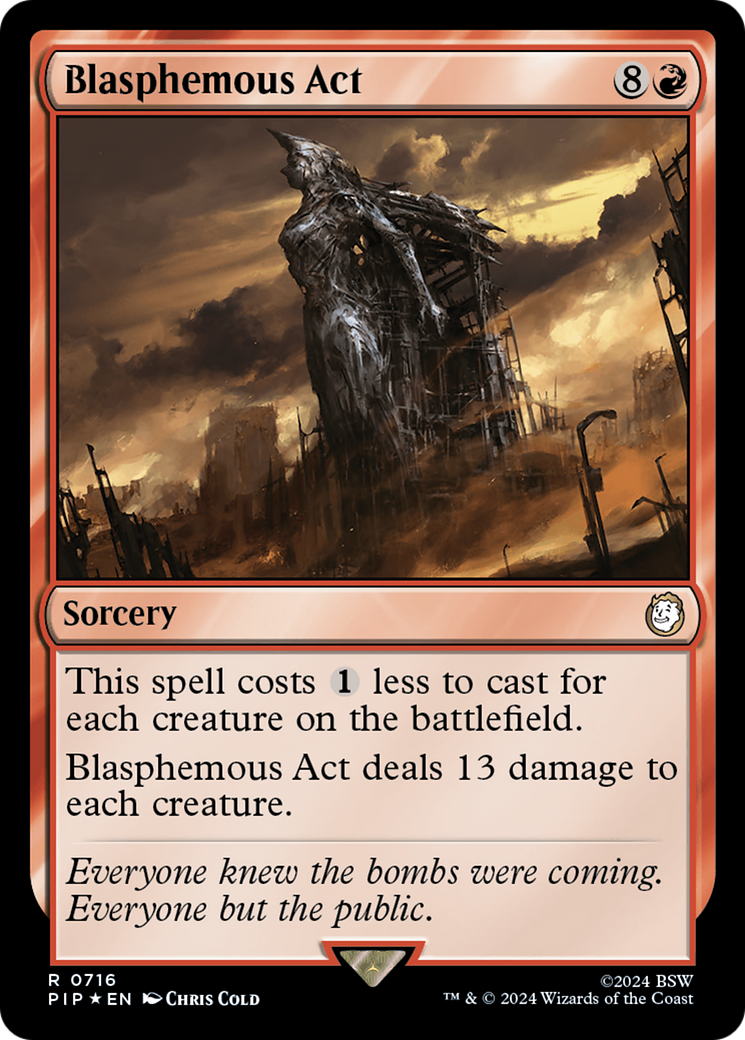 Blasphemous Act (Surge Foil) [Fallout] | Webway Games