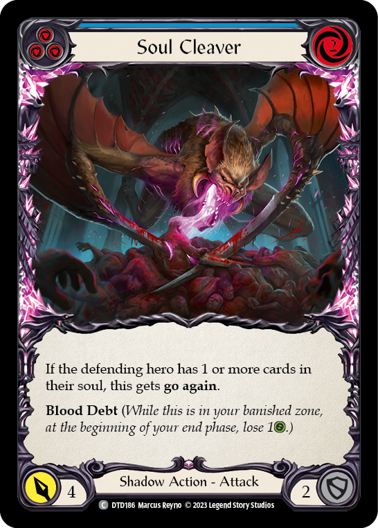 Soul Cleaver (Blue) [DTD186] (Dusk Till Dawn)  Rainbow Foil | Webway Games