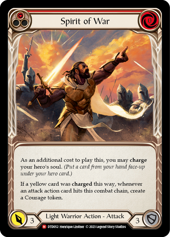 Spirit of War [DTD052] (Dusk Till Dawn)  Rainbow Foil | Webway Games