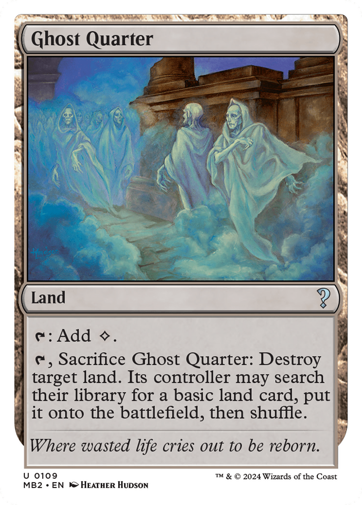 Ghost Quarter (White Border) [Mystery Booster 2] | Webway Games