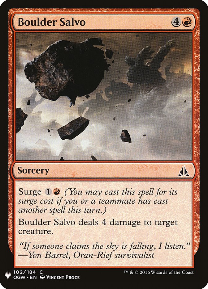 Boulder Salvo [Mystery Booster] | Webway Games