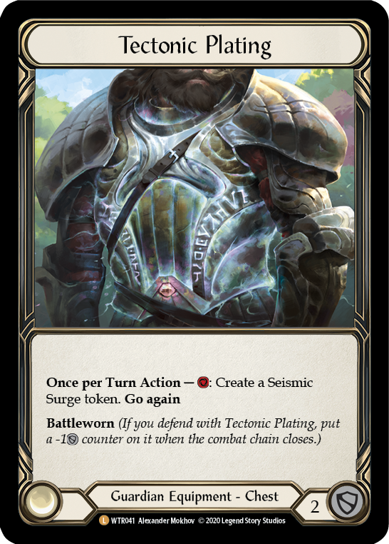 Tectonic Plating [U-WTR041] (Welcome to Rathe Unlimited)  Unlimited Rainbow Foil | Webway Games