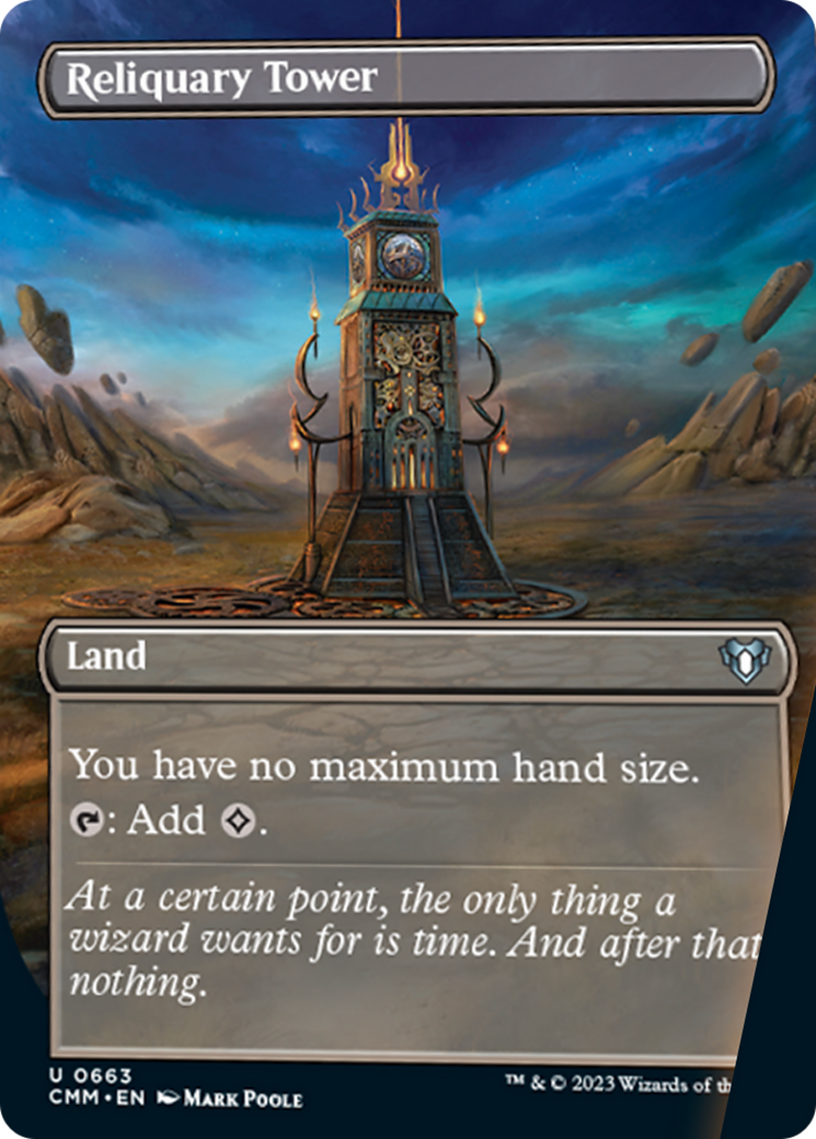Reliquary Tower (Borderless Alternate Art) [Commander Masters] | Webway Games