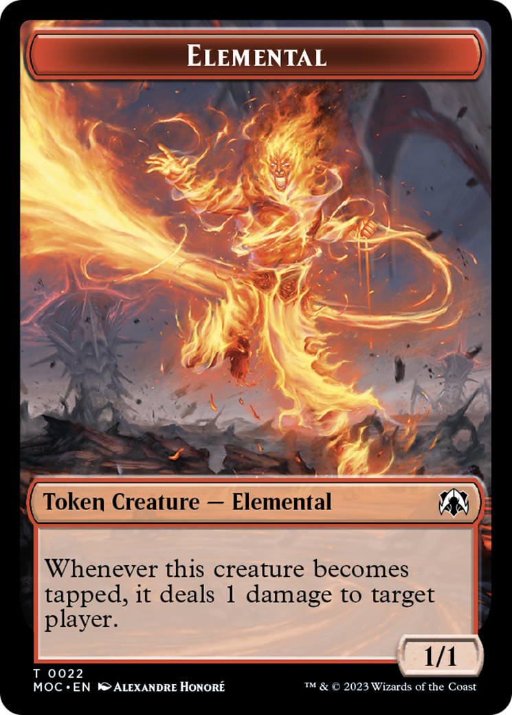 Elemental (22) // Faerie Double-Sided Token [March of the Machine Commander Tokens] | Webway Games