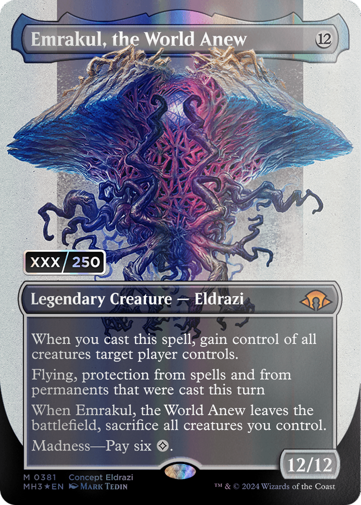Emrakul, the World Anew (Borderless) (Serial Numbered) [Modern Horizons 3] | Webway Games