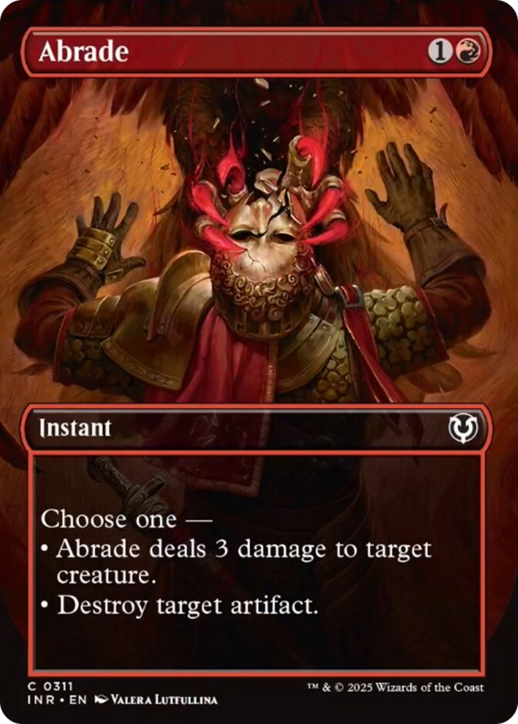 Abrade (Borderless) [Innistrad Remastered] | Webway Games