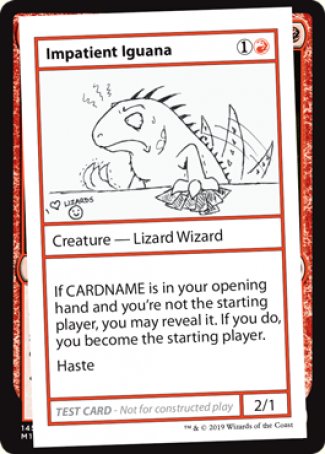 Impatient Iguana (2021 Edition) [Mystery Booster Playtest Cards] | Webway Games