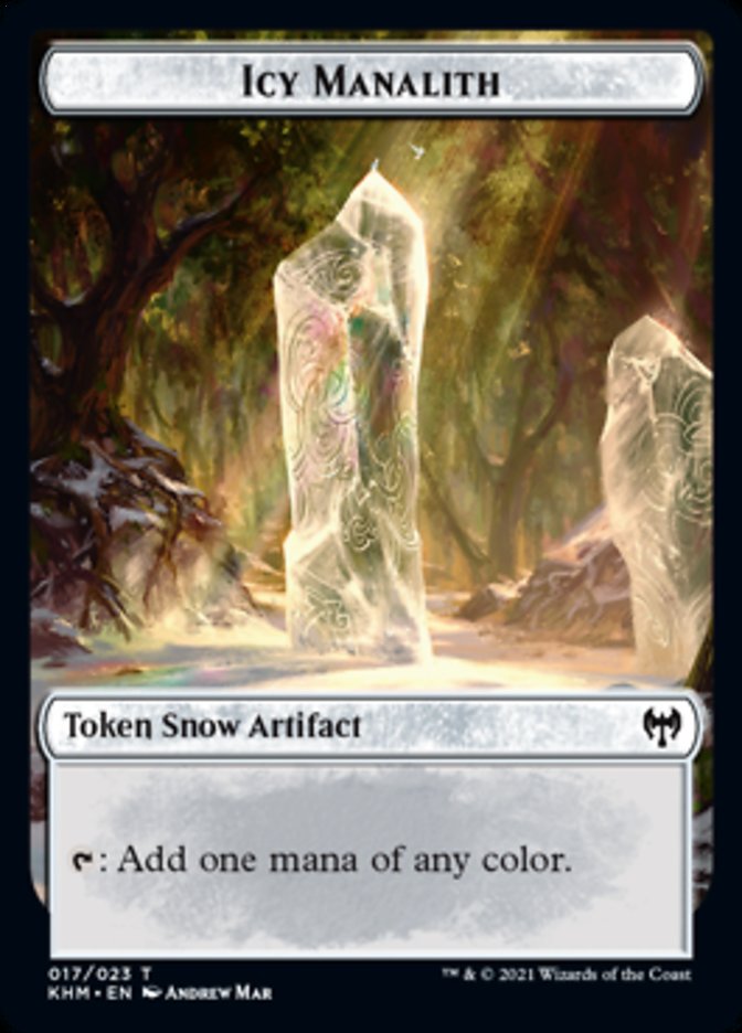 Icy Manalith Token [Kaldheim Tokens] | Webway Games