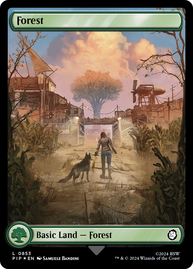 Forest (0853) (Surge Foil) [Fallout] | Webway Games