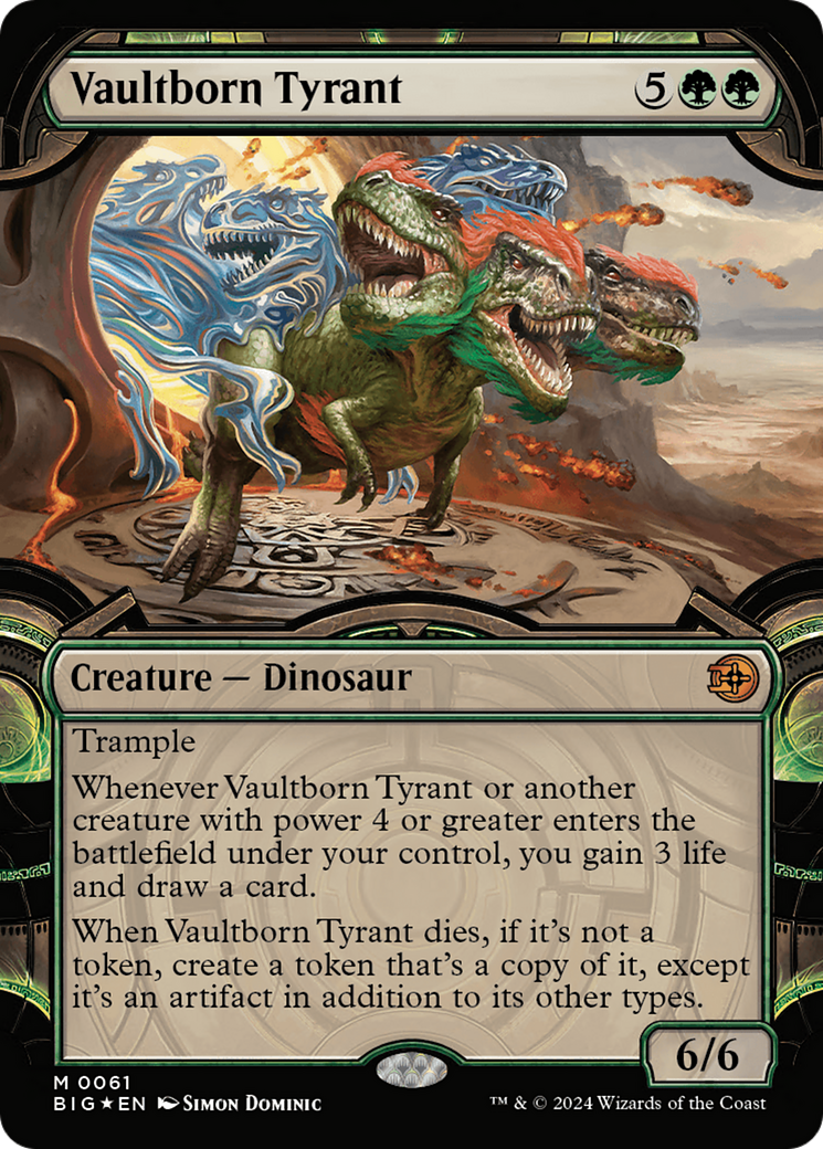 Vaultborn Tyrant (Showcase) (Raised Foil) [Outlaws of Thunder Junction: The Big Score] | Webway Games