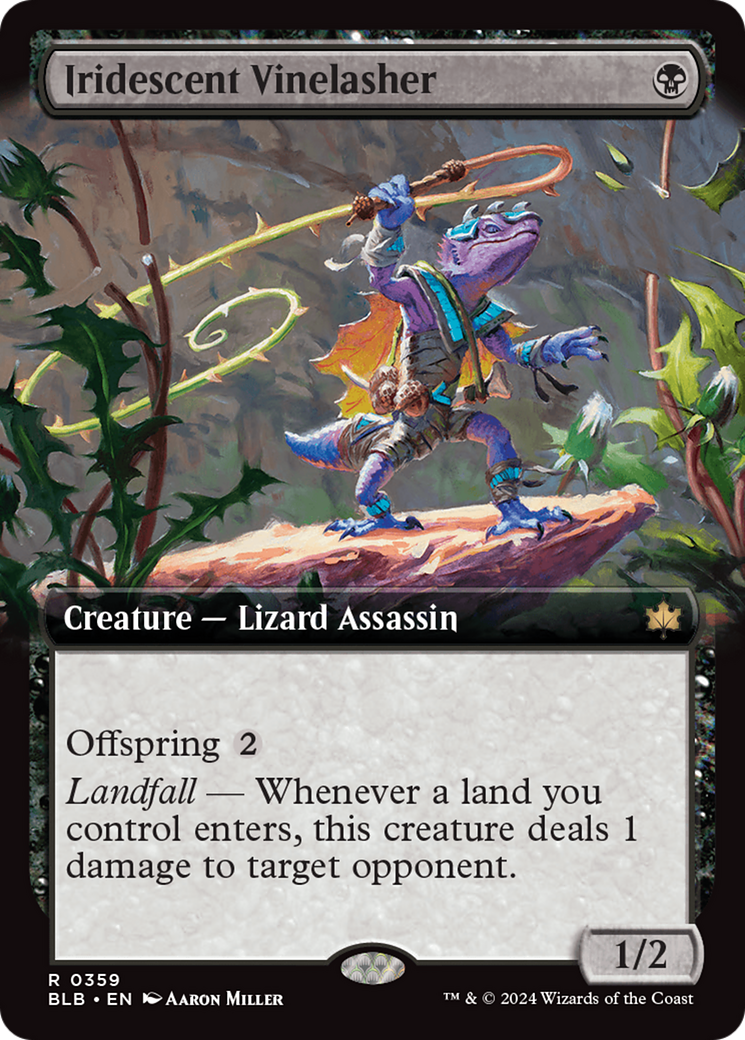 Iridescent Vinelasher (Extended Art) [Bloomburrow] | Webway Games