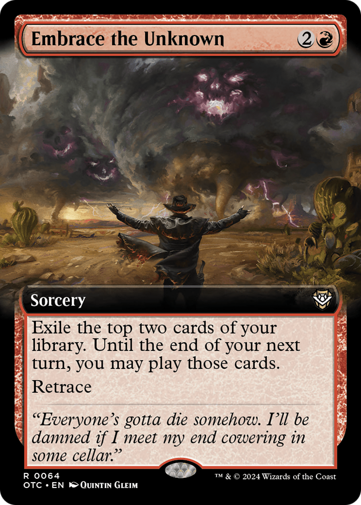 Embrace the Unknown (Extended Art) [Outlaws of Thunder Junction Commander] | Webway Games