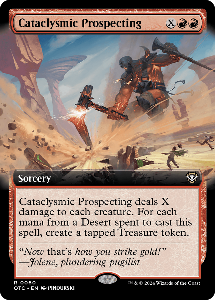 Cataclysmic Prospecting (Extended Art) [Outlaws of Thunder Junction Commander] | Webway Games