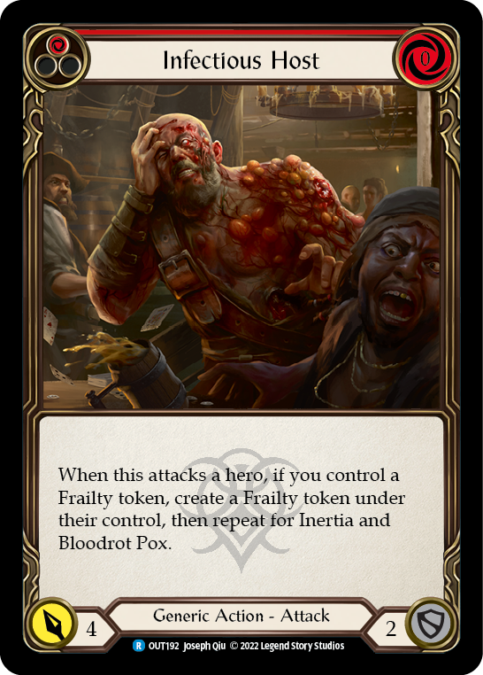 Infectious Host (Red) [OUT192] (Outsiders) | Webway Games