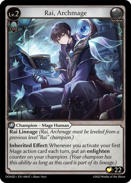 Rai, Archmage (008) [Dawn of Ashes: Starter Decks] | Webway Games