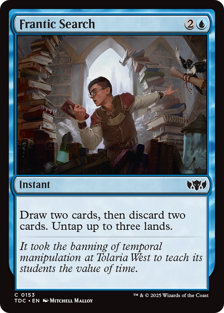 Frantic Search [Tarkir: Dragonstorm Commander] | Webway Games