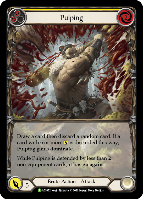 Pulping (Yellow) [LGS052] (Promo)  Rainbow Foil | Webway Games