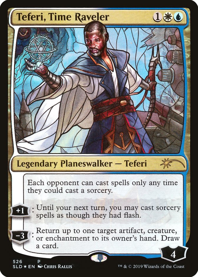 Teferi, Time Raveler (Stained Glass) [Secret Lair Drop Promos] | Webway Games