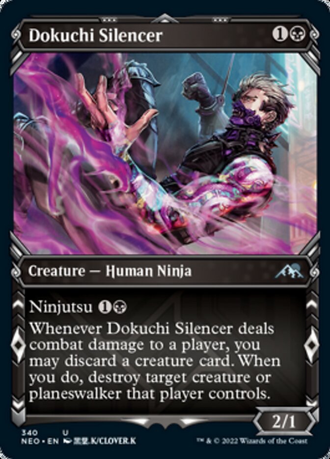 Dokuchi Silencer (Showcase Ninja) [Kamigawa: Neon Dynasty] | Webway Games