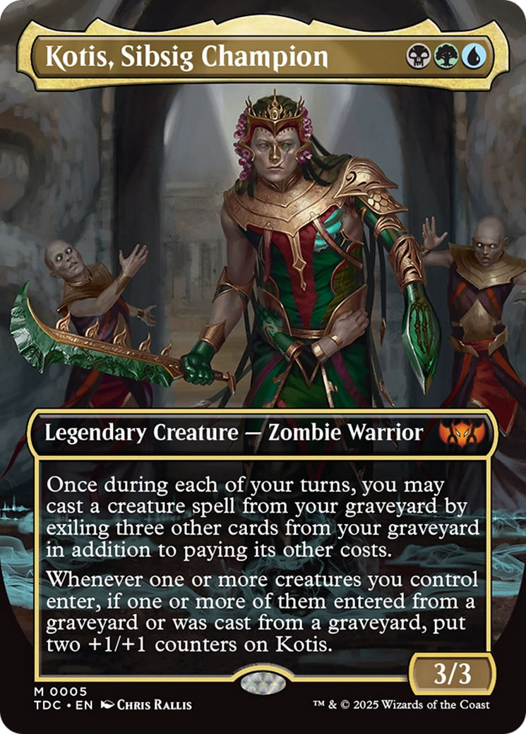 Kotis, Sibsig Champion (Borderless) [Tarkir: Dragonstorm Commander] | Webway Games