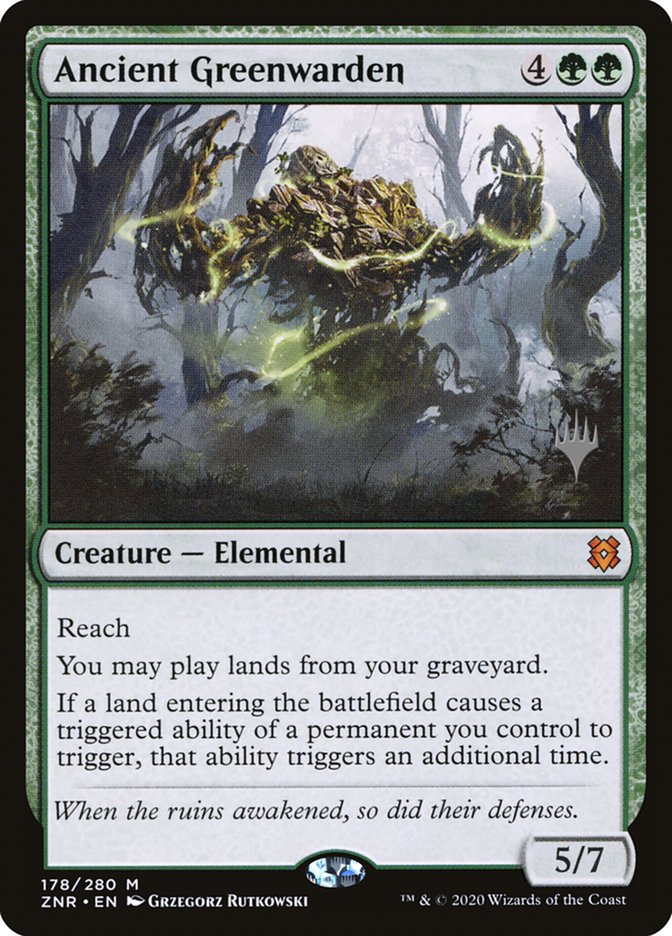 Ancient Greenwarden (Promo Pack) [Zendikar Rising Promos] | Webway Games