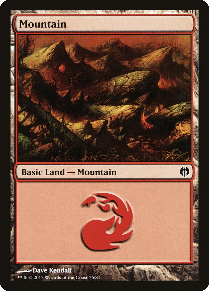 Mountain (76) [Duel Decks: Heroes vs. Monsters] | Webway Games