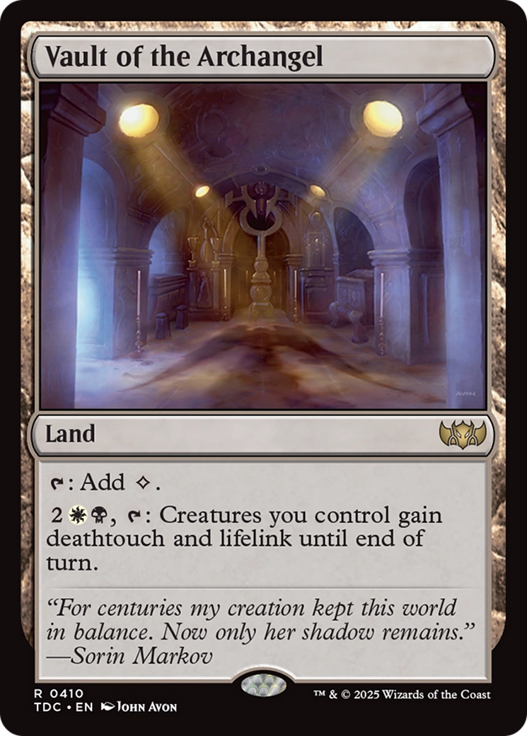Vault of the Archangel [Tarkir: Dragonstorm Commander] | Webway Games