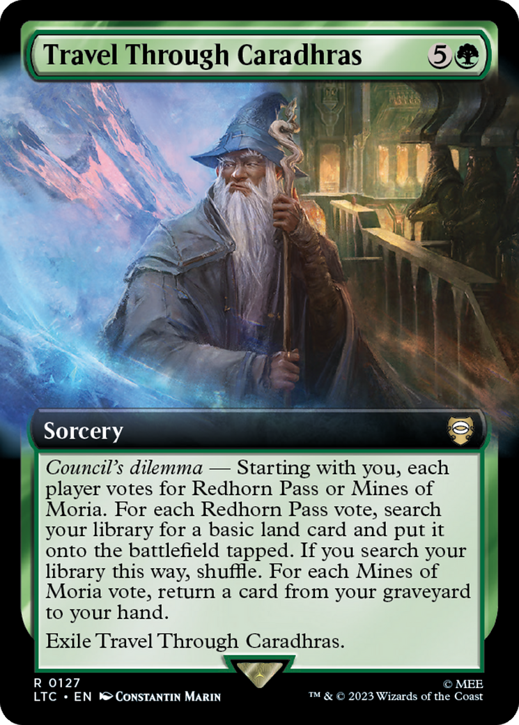 Travel Through Caradhras (Extended Art) [The Lord of the Rings: Tales of Middle-Earth Commander] | Webway Games